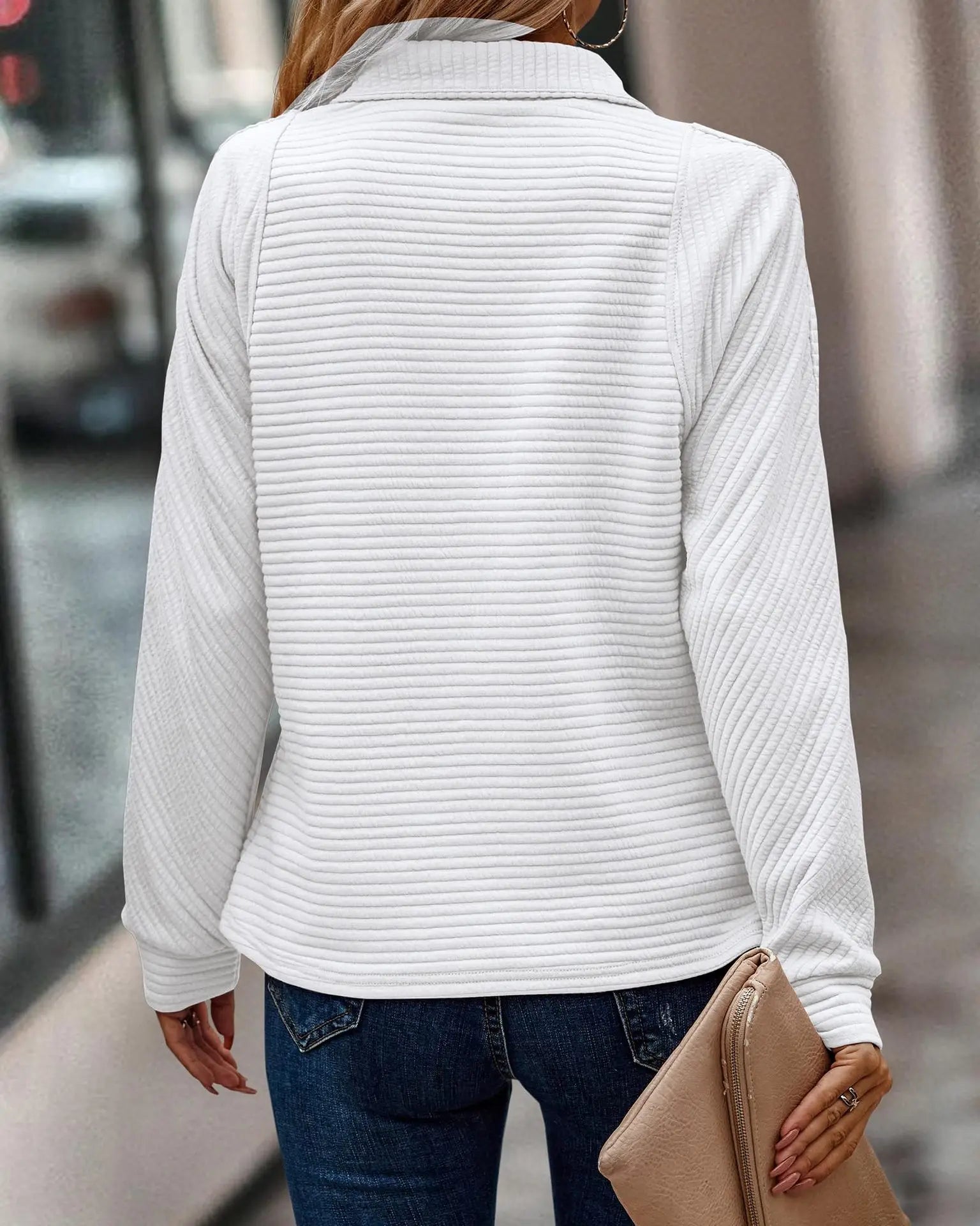 Damski Sweter Z Zamkiem
