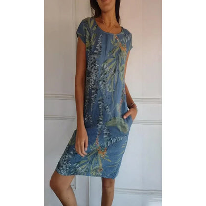 Vestido con escote redondo