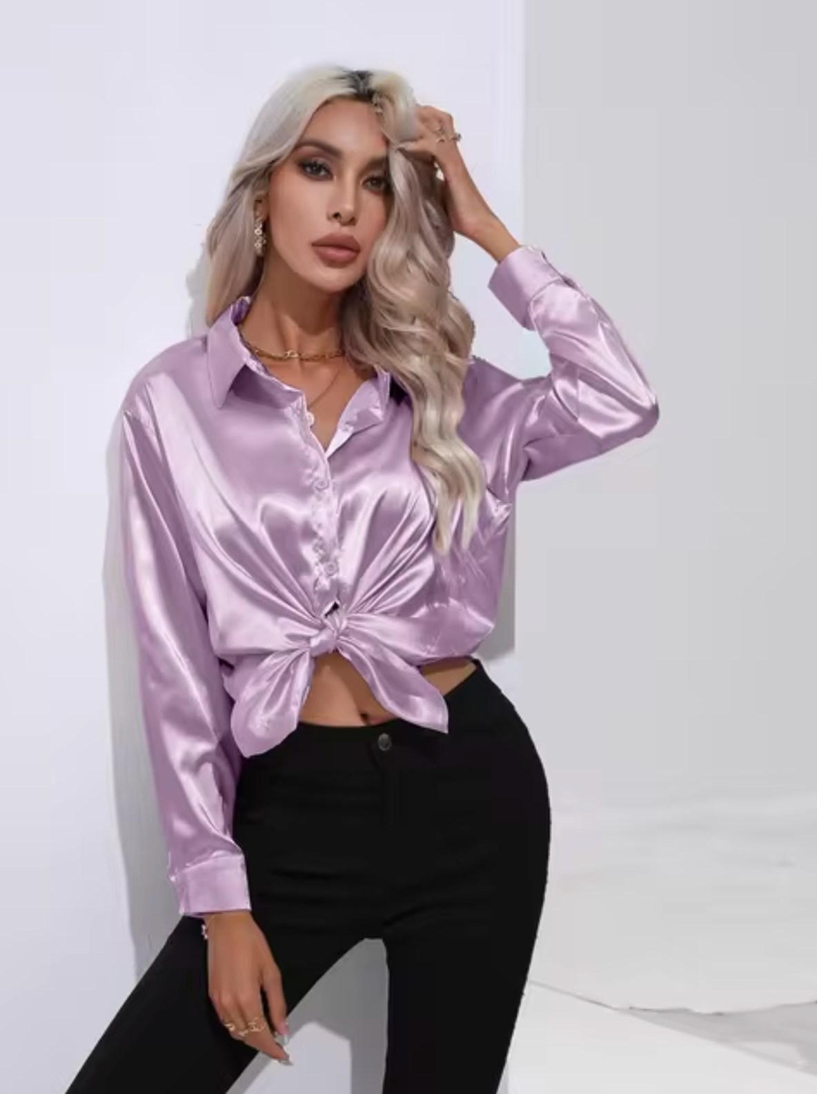 Eline | Blusa de lujo de manga larga
