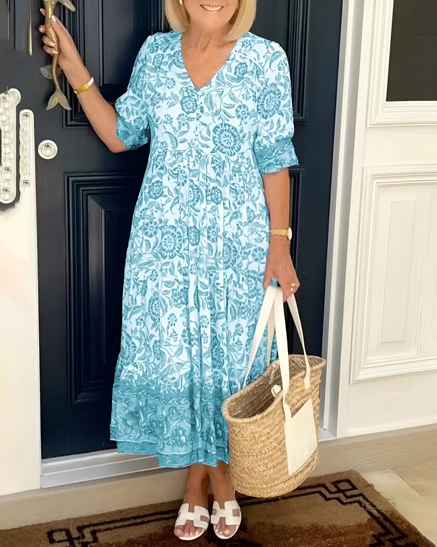 Elegante vestido floral