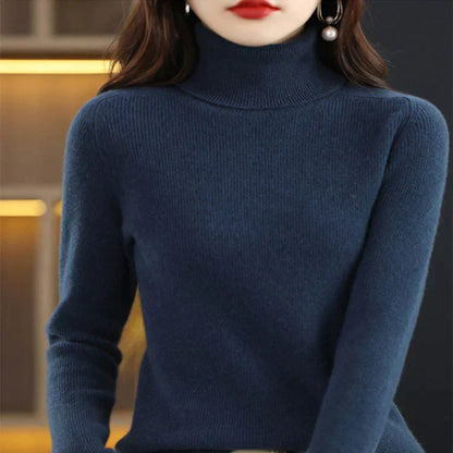 Lilae - Elegante jersey de cuello alto para Mujer