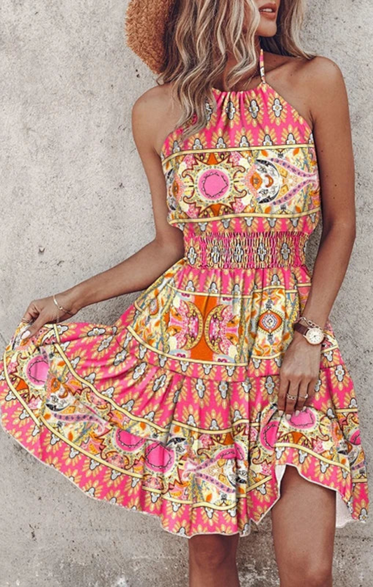 Vestido boho midi Angela