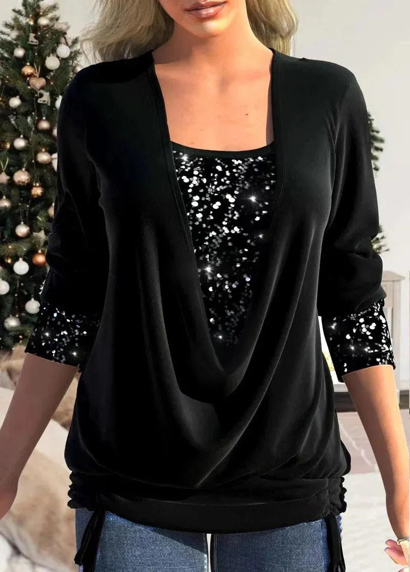 Blusa | Colección Glamour | Detalles brillantes | Perfecta para eventos formales e informales