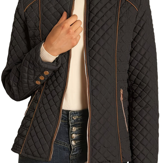 Emma | Chaqueta de plumón acolchado reciclado con cremallera y bolsillos
