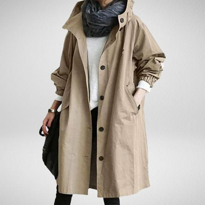 Adalee - Mackintosh largo impermeable para señora