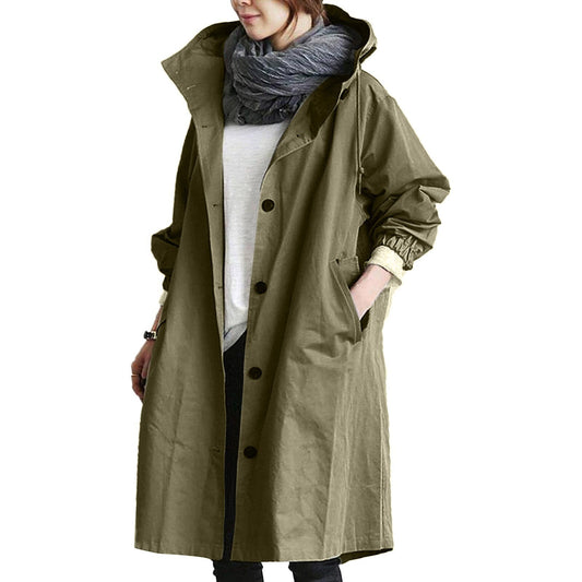 Adalee - Mackintosh largo impermeable para señora