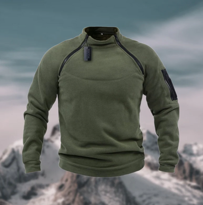 Cálido jersey polar cortaviento para hombre