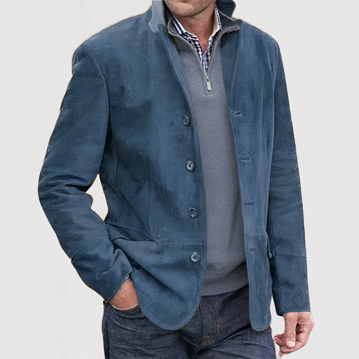 AIDEN | Chaqueta vintage con botones descendentes