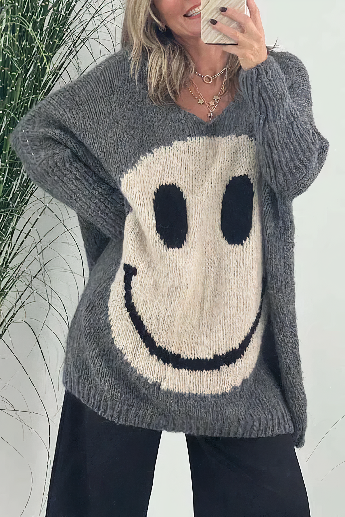 Isla - Jersey Smiley para mujer