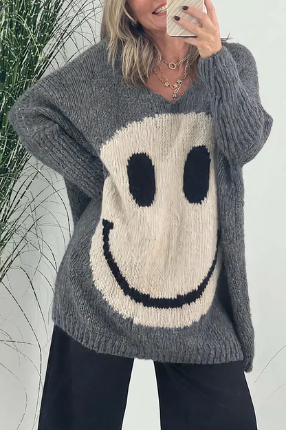 Isla - Jersey Smiley para mujer