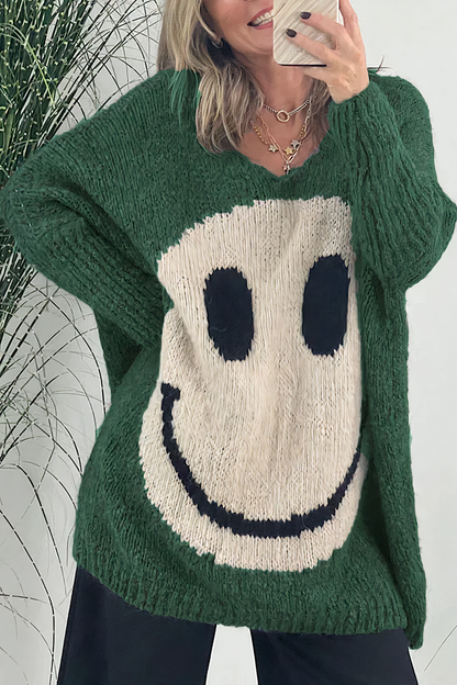 Isla - Jersey Smiley para mujer