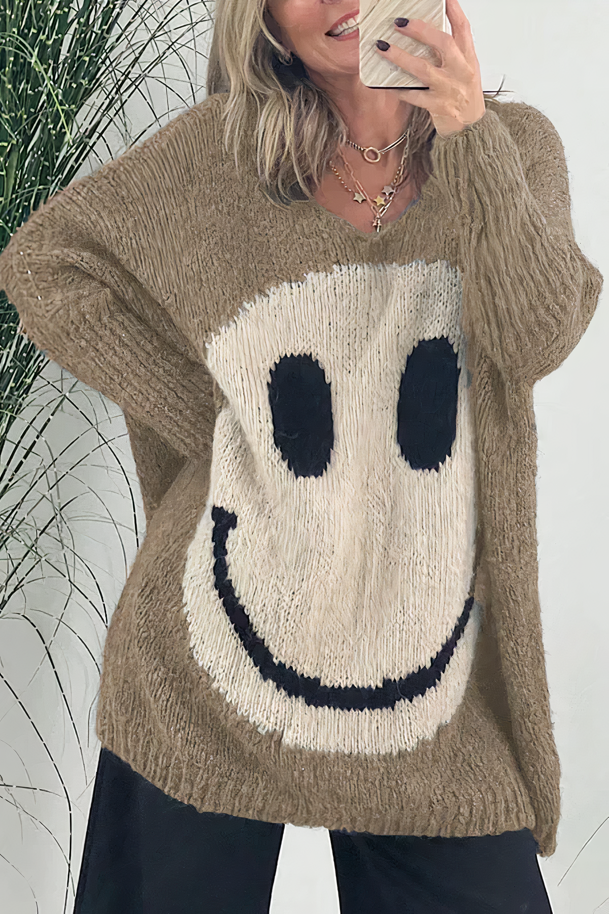 Isla - Jersey Smiley para mujer