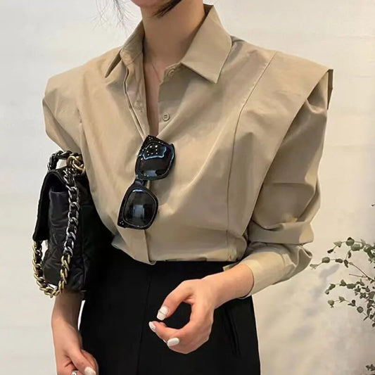 Johana - Elegante camisa de ocio de manga larga