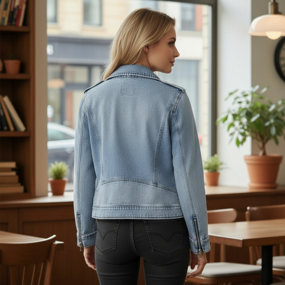 Aerin | Chaqueta vaquera lavada para mujer, elegante y cómoda