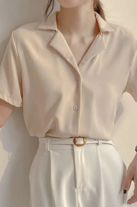 Ailani | Camisa de gasa blanca para mujer