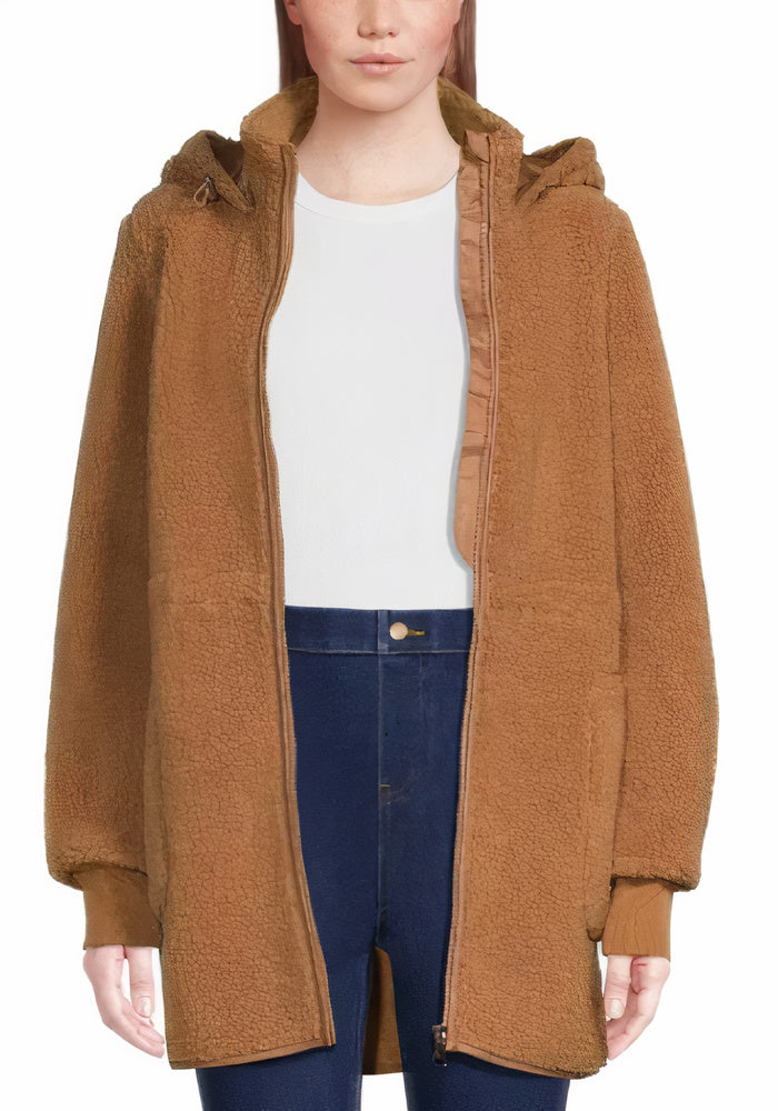 Elegante chaqueta polar de invierno para mujer | Alise