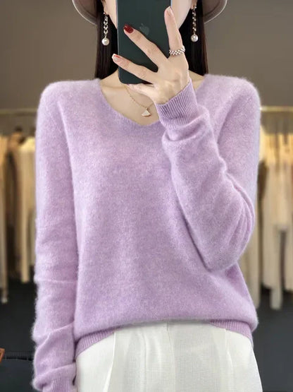 Jersey de mujer en suave mezcla de tejidos