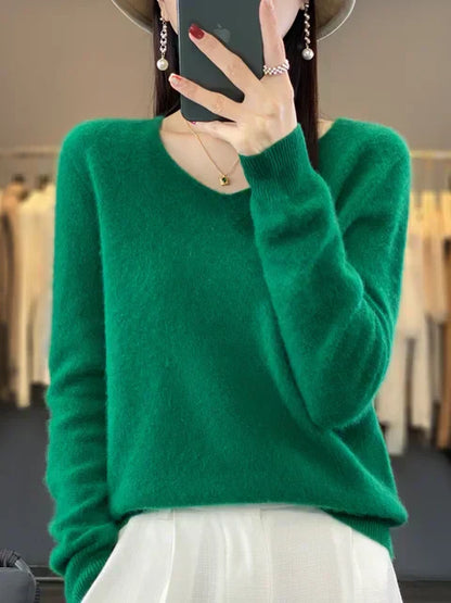 Jersey de mujer en suave mezcla de tejidos