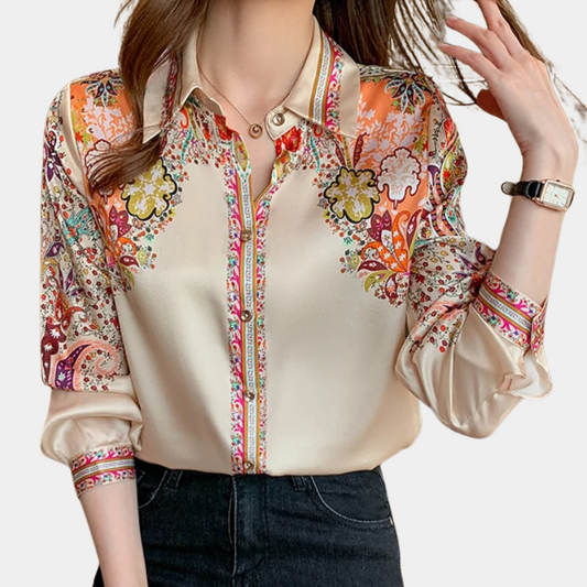 Wina Blusa | Blusa Mujer Manga Larga Patrón
