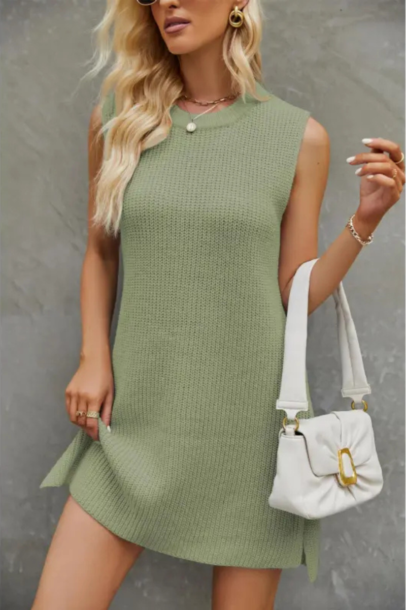 Anwen | Vestido sin mangas y cuello redondo