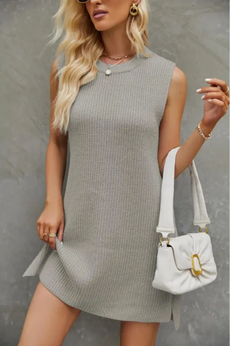 Anwen | Vestido sin mangas y cuello redondo