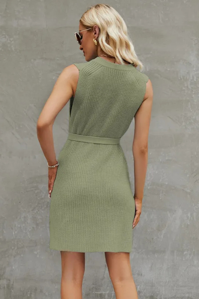 Anwen | Vestido sin mangas y cuello redondo