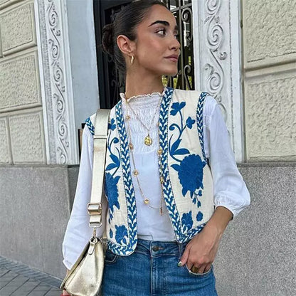 Chaleco floral