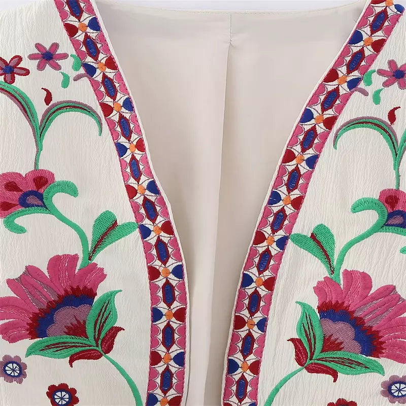 Chaleco floral