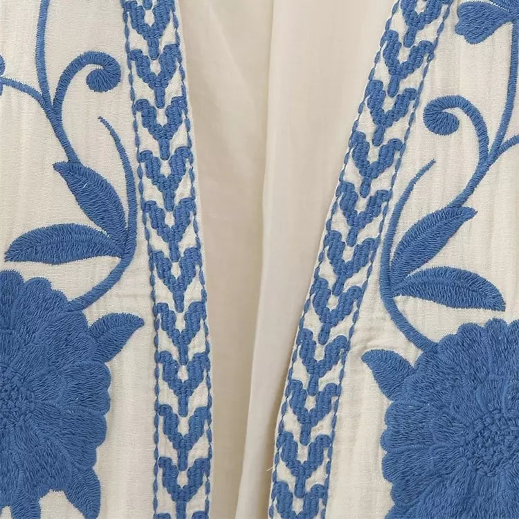 Flora | Chaleco de mujer con flores, elegante y cómodo