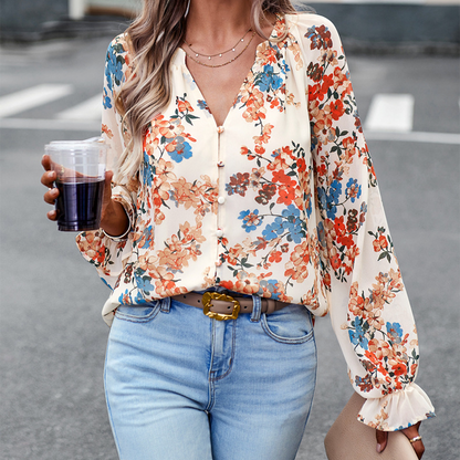 Ivonne | Elegante blusa floral