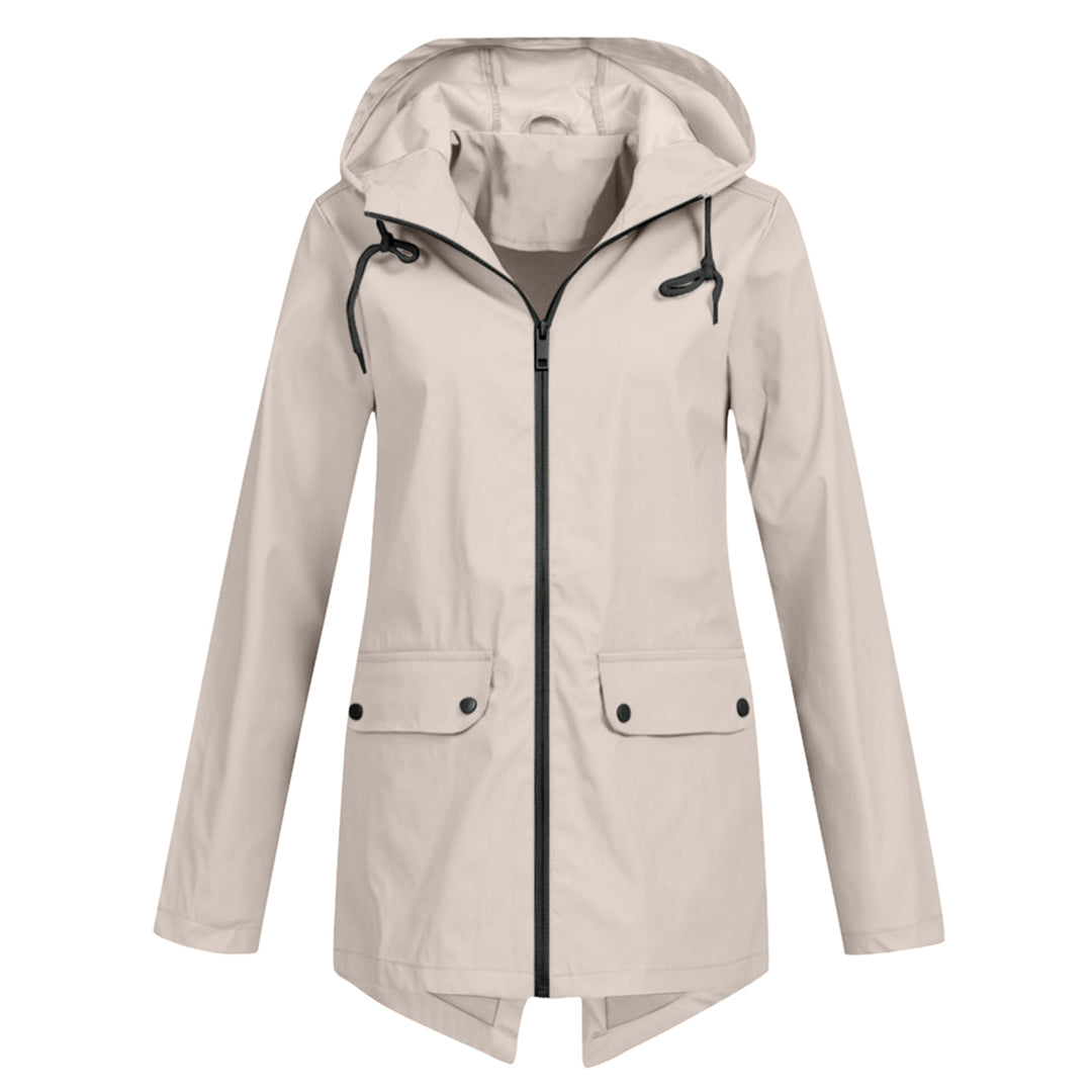 Chaquetón cálido con capucha para mujer