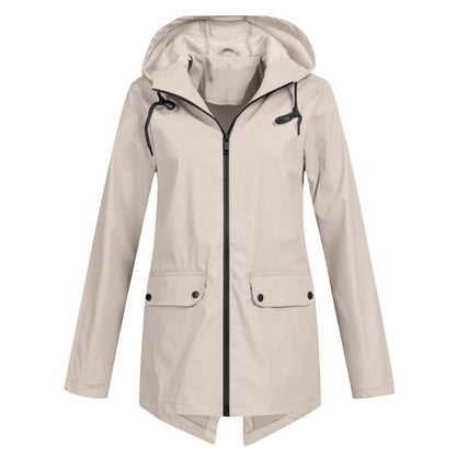Chaquetón cálido con capucha para mujer