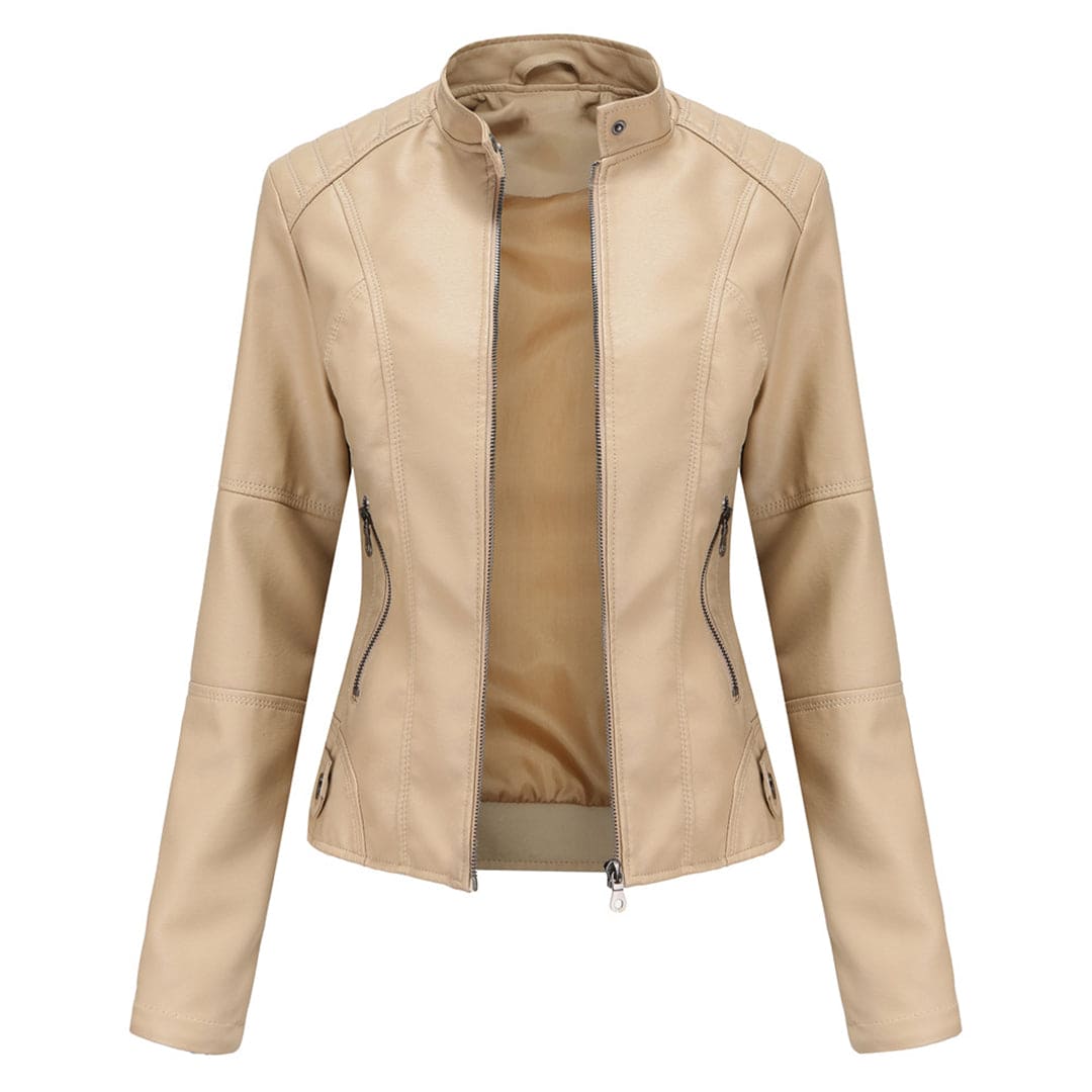 Aurélie - Elegante chaqueta de cuero