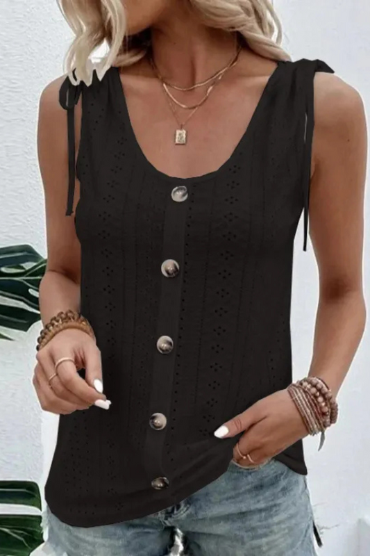 Araminta | Hombros Casual Con Lazo Tops