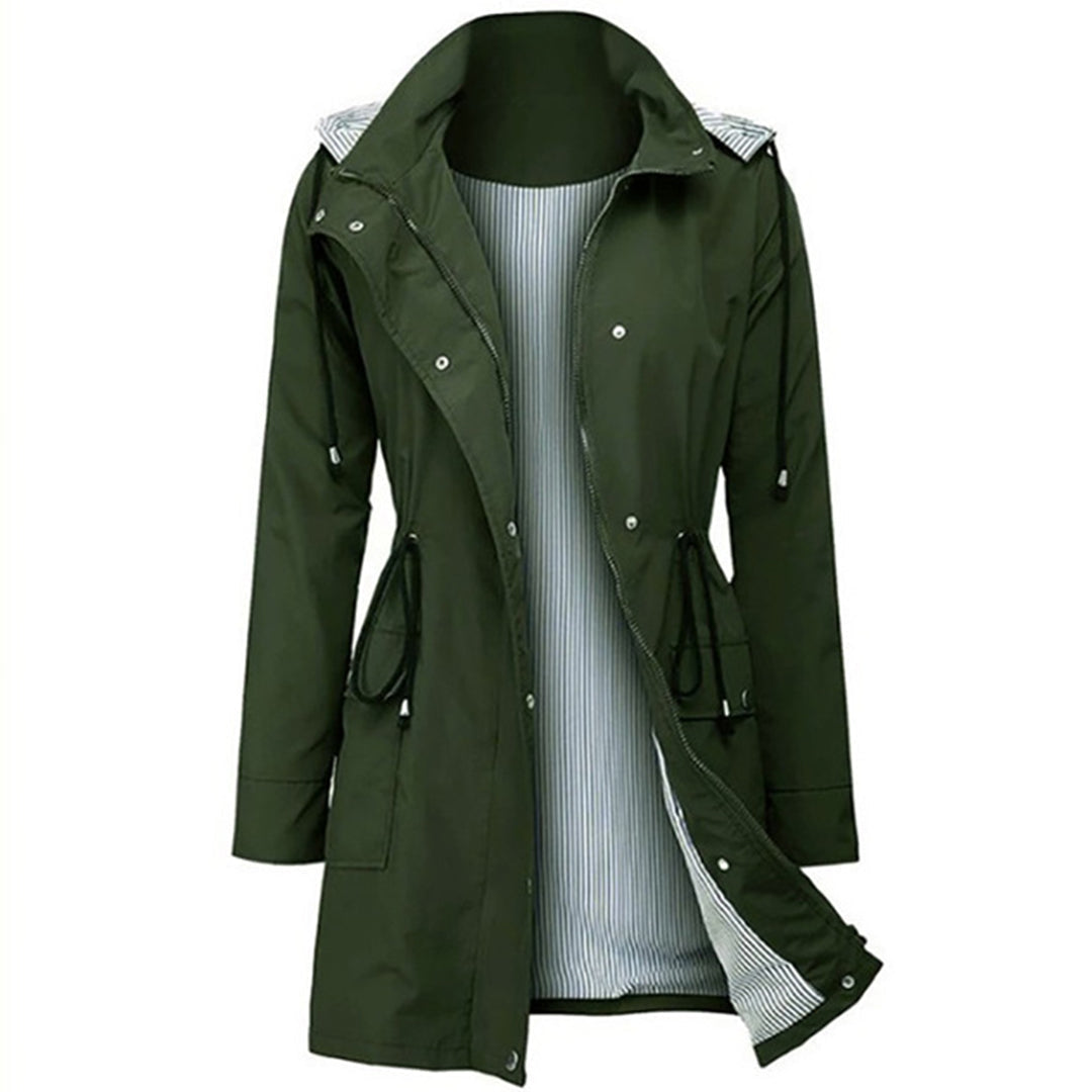 Elegante chaqueta impermeable para mujer