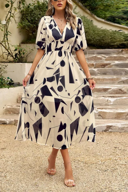 Auria | Vestido Temperamento Verano Cuello en V