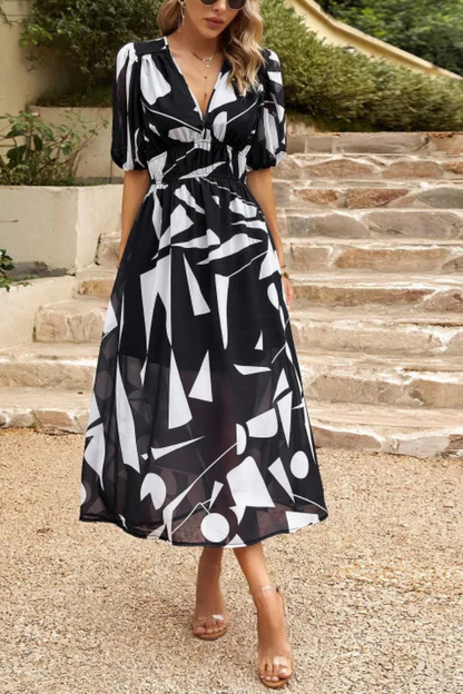 Auria | Vestido Temperamento Verano Cuello en V