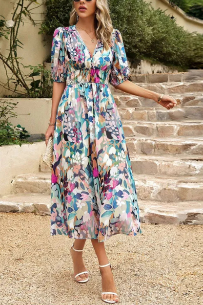 Auria | Vestido Temperamento Verano Cuello en V