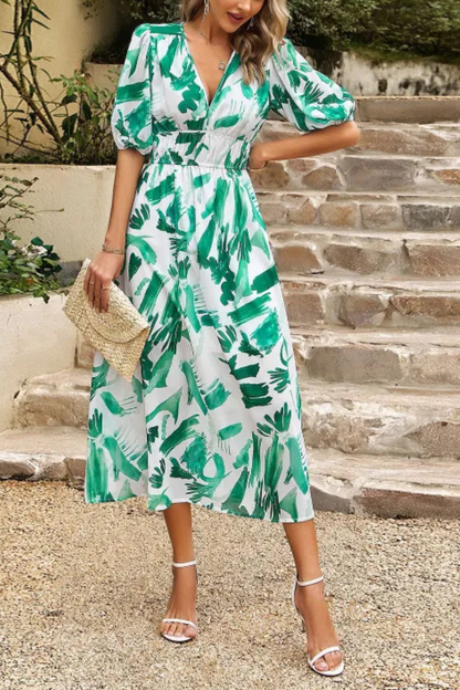 Auria | Vestido Temperamento Verano Cuello en V