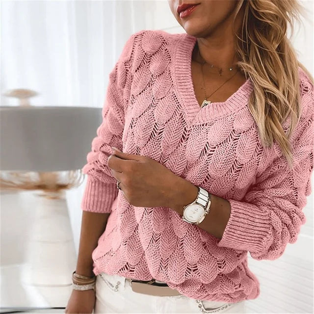 Alliana - Jersey de manga larga para mujer