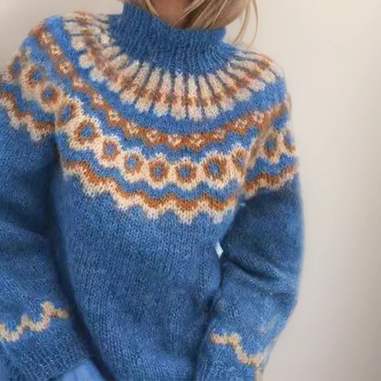 Jersey grueso y acogedor de cuello alto | Ava