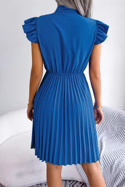 Ava | Elegante Vestido de Verano de Cintura Alta y Grandes Pliegues