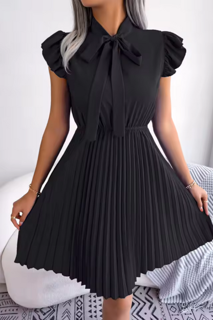 Ava | Elegante Vestido de Verano de Cintura Alta y Grandes Pliegues
