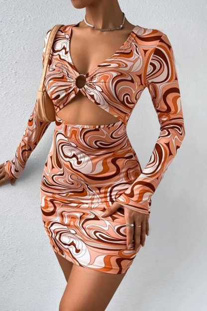 Aven | Casual Hollow Out Slim Fit Hip vestido