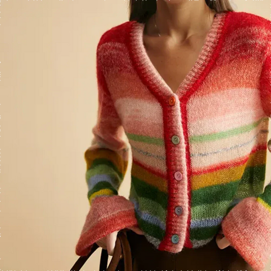 Chaleco colorido para mujer