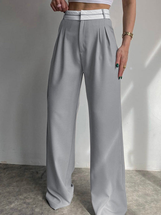Sawara - Elegantes pantalones de pata ancha para mujer