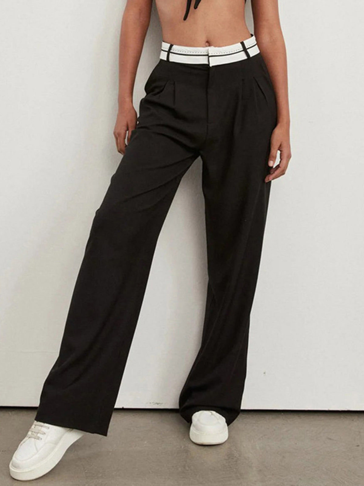 Sawara - Elegantes pantalones de pata ancha para mujer
