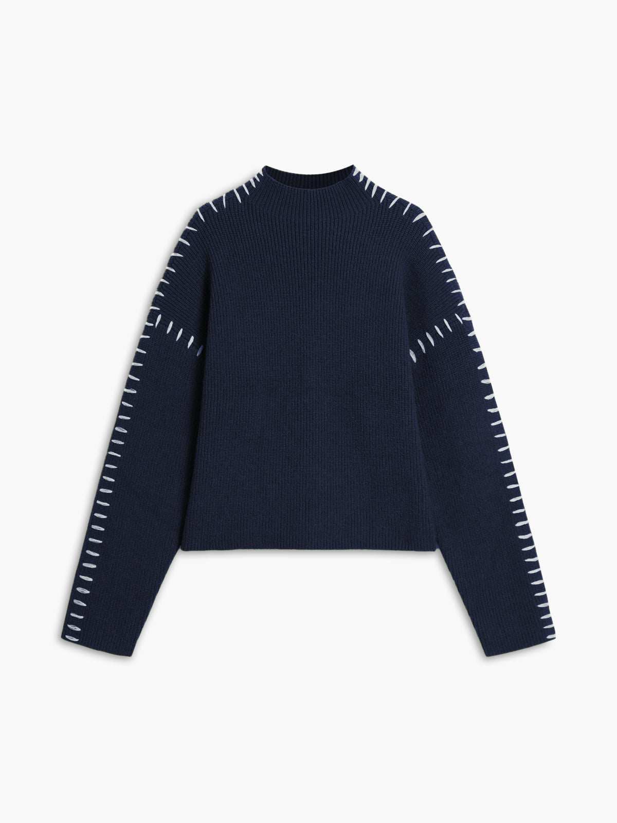 Roswitha | Jersey de corte ancho y cuello alto
