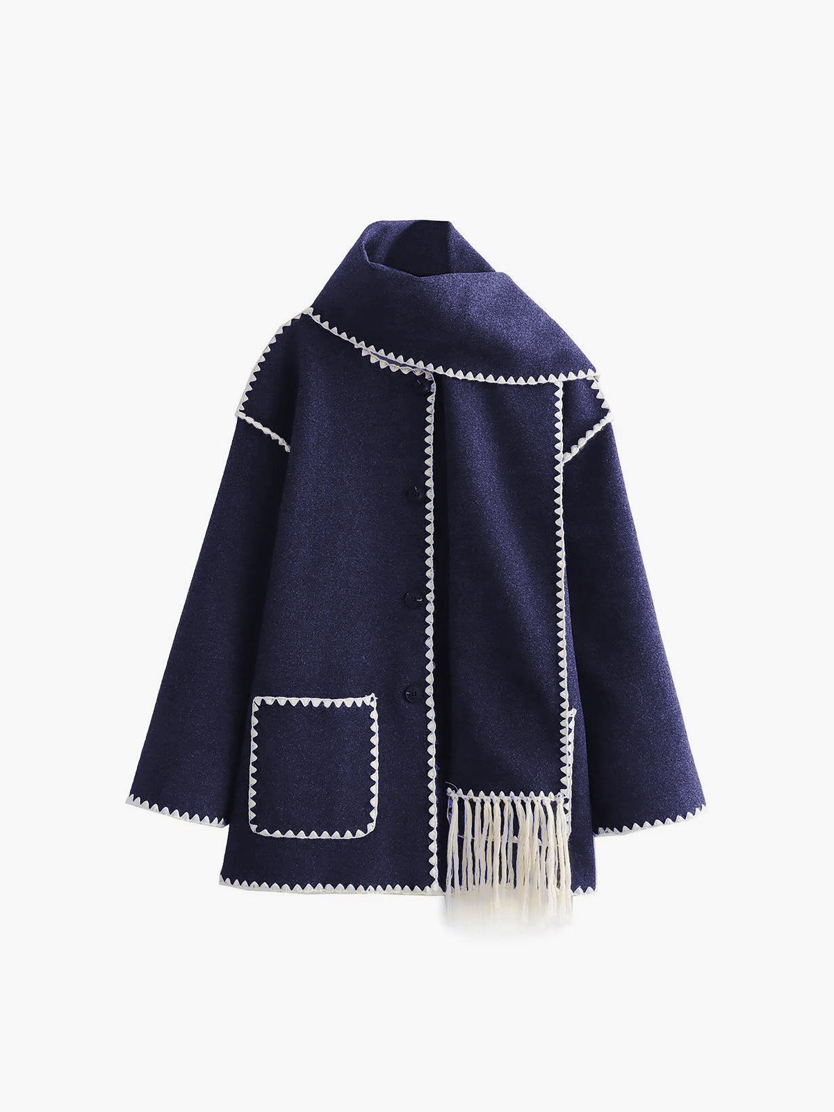 Ribete de contraste | Jack/Jersey con bufanda