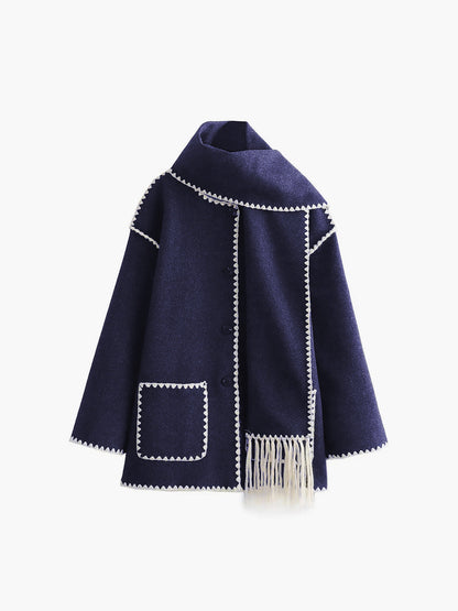 Ribete de contraste | Jack/Jersey con bufanda